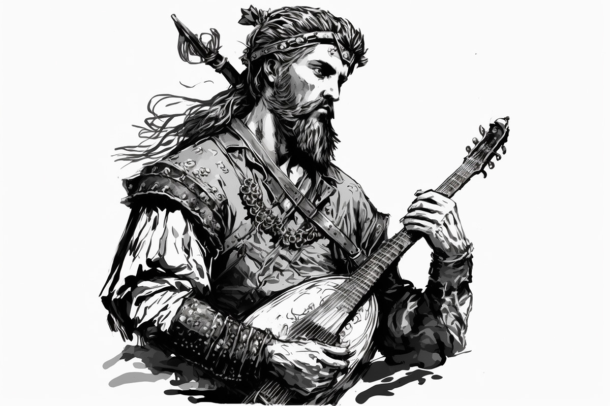 A bard with at least two weapons