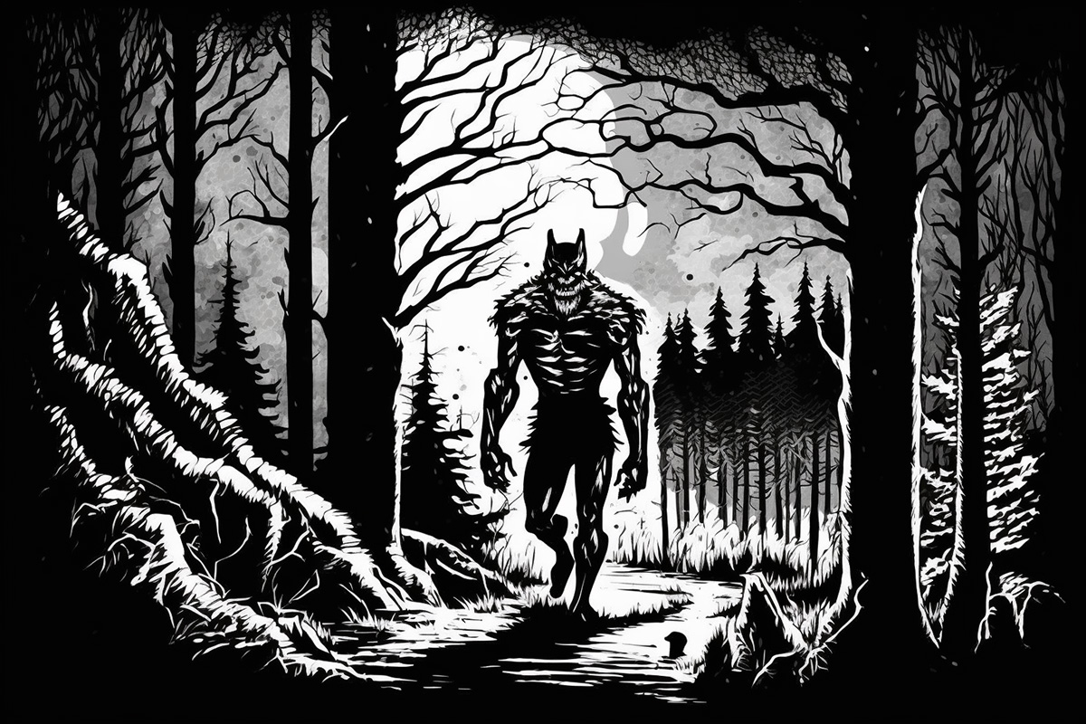 DnD 5e werewolf in the woods looking for revenge